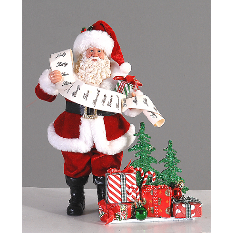Άγιος Βασίλης Με Δώρα Χριστουγεννιάτικη Φιγούρα Standing Santa 28εκ  Χριστούγεννα